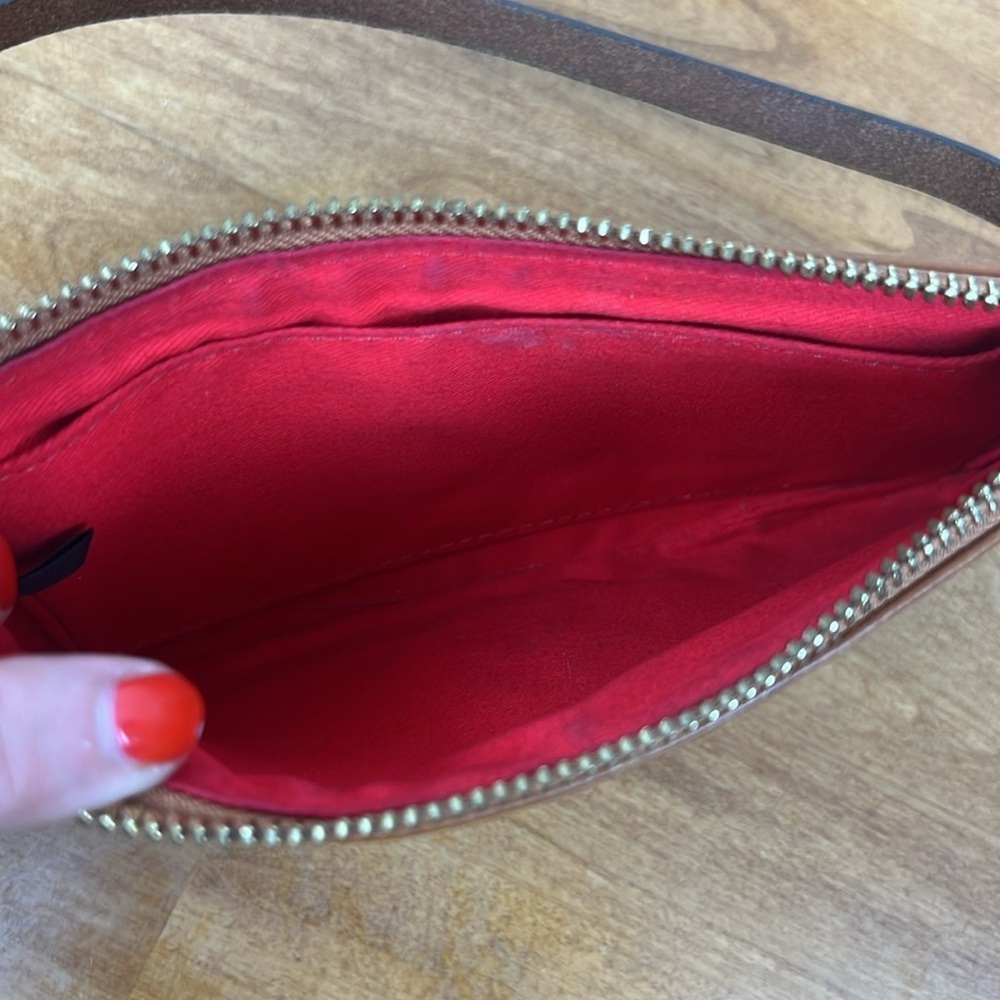 Dooney & Bourke Python Metallic Wristlet Red Inte… - image 4